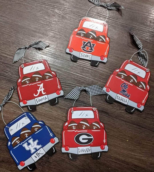 NCAA Team Truck ornaments