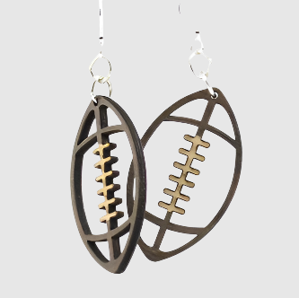 Footballs Earrings # 1340