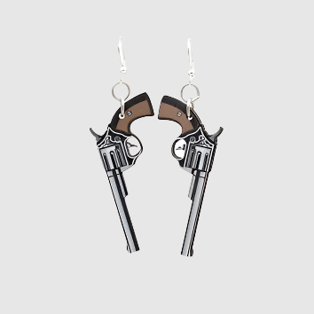 Western Pistol Earrings