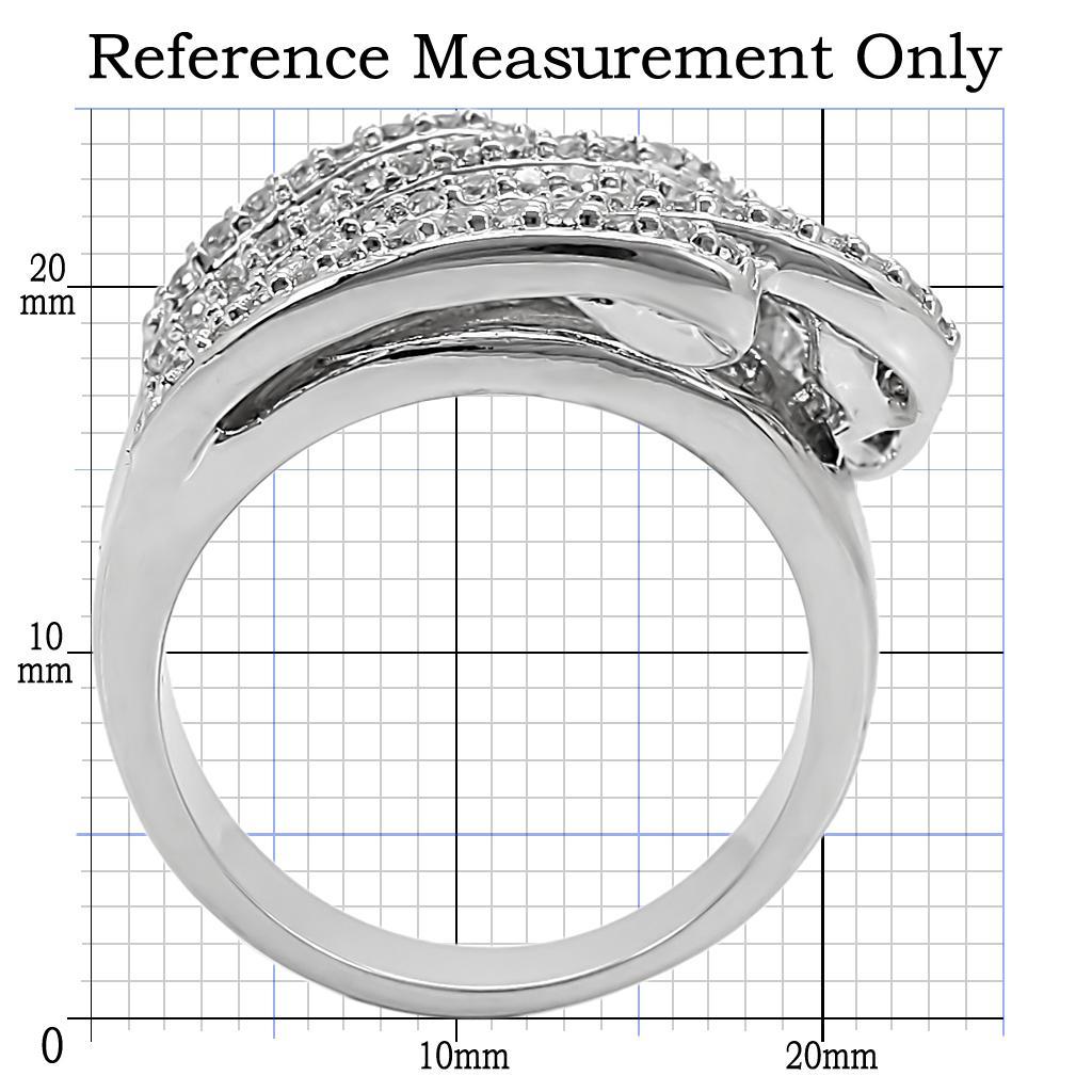 Fashion Ring with AAA Grade CZ  in Clear