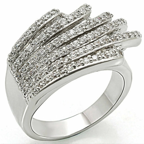 Fashion Ring with AAA Grade CZ  in Clear