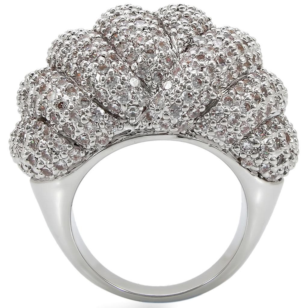 Fashion Ring with AAA Grade CZ  in Clear