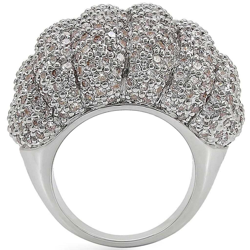 Fashion Ring with AAA Grade CZ  in Clear