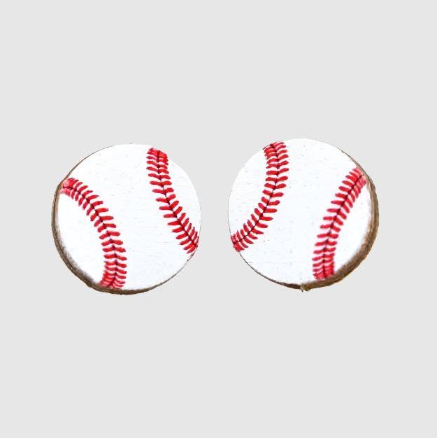 Baseball Stud Earrings #3068