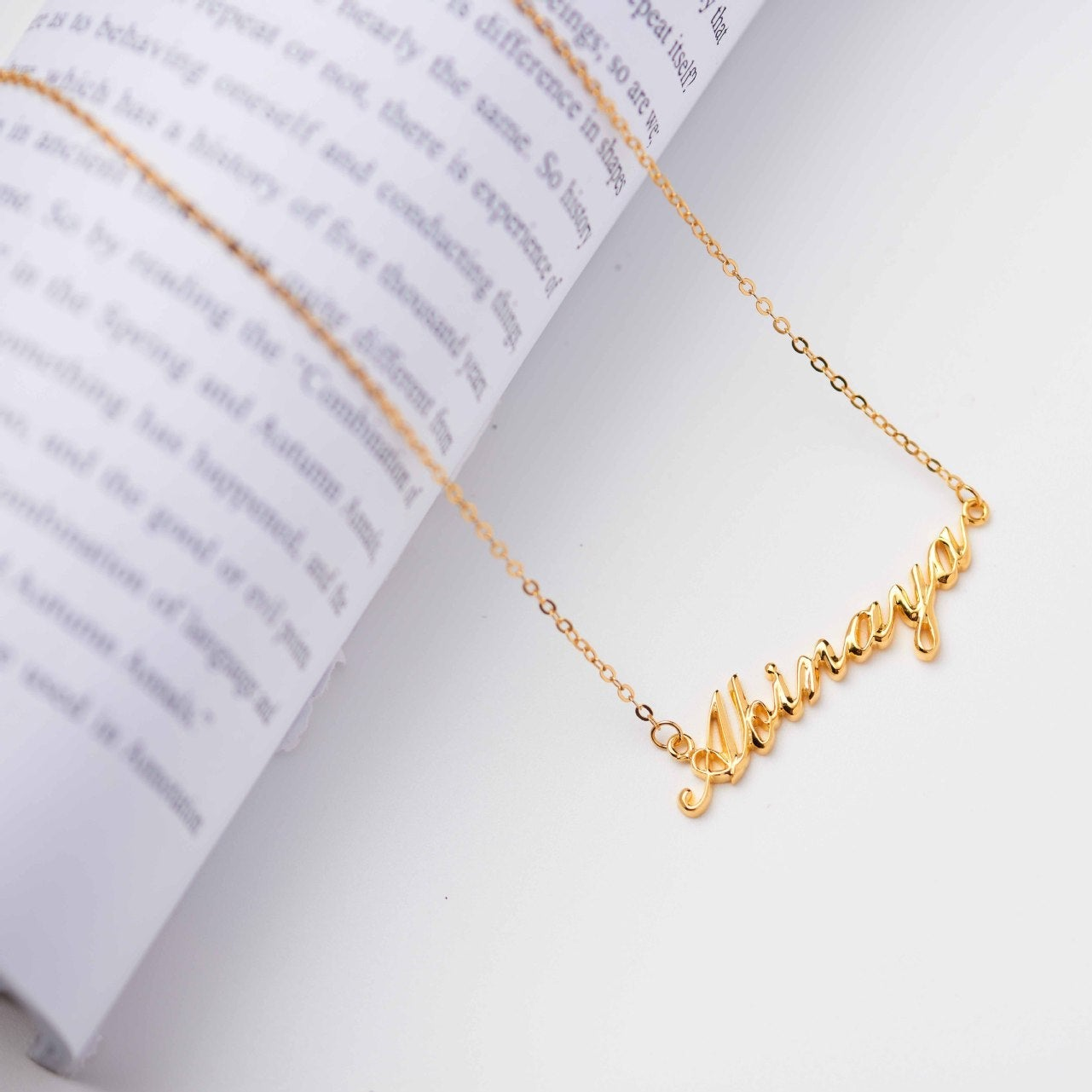 Full Silver Name Necklace - silver name necklace