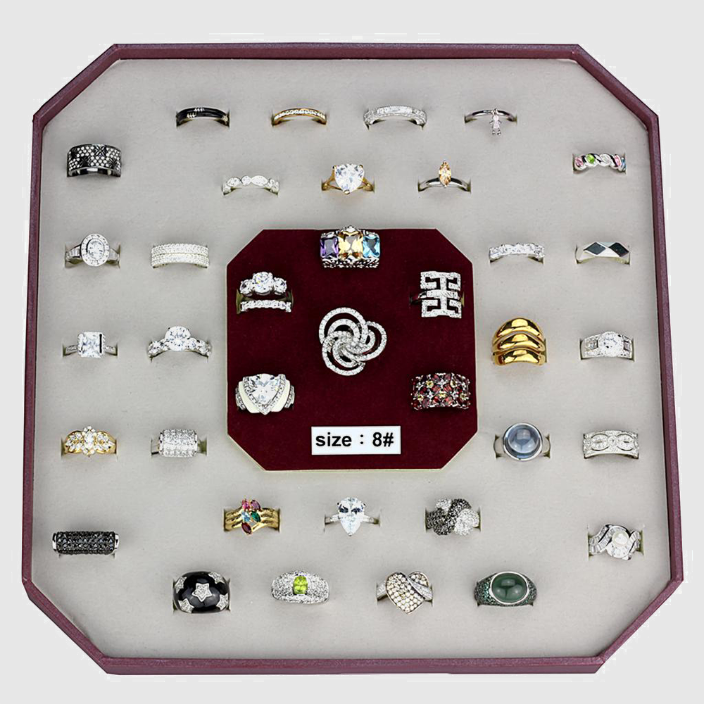 VK925-002-SIZE8 - Assorted 925 Sterling Silver Ring with Assorted in