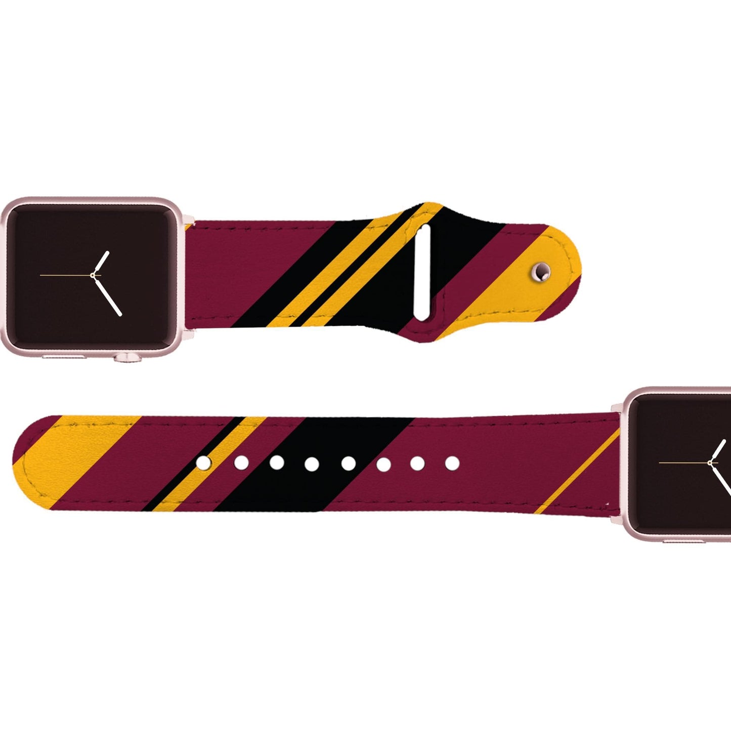 Washington Football Color Block Team Spirit Leather Apple Watch Band