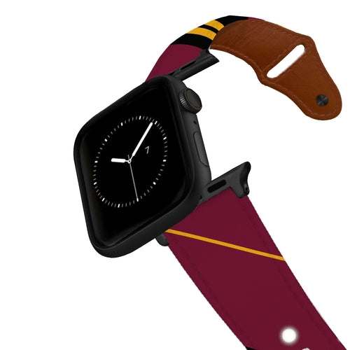 Washington Football Color Block Team Spirit Leather Apple Watch Band