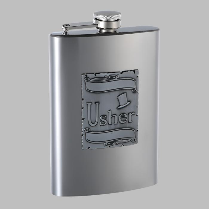 8oz Gift Flask for Wedding Usher