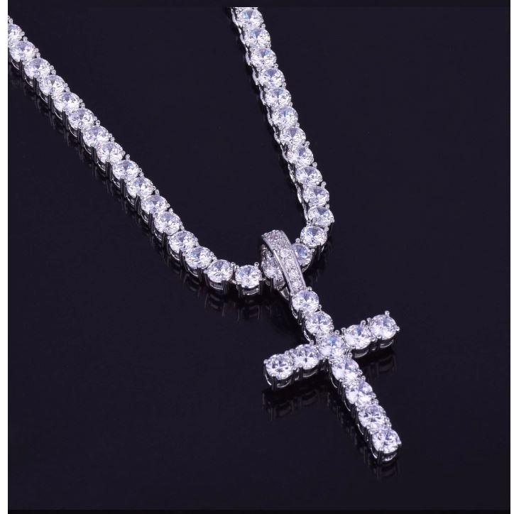 Emperor 3MM Tennis CZ Cross | 912721