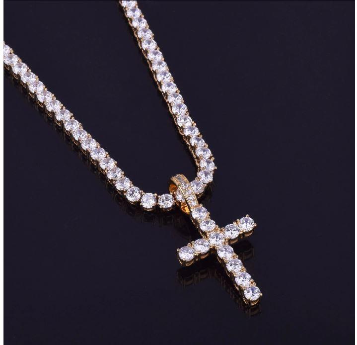 Emperor 3MM Tennis CZ Cross | 912721