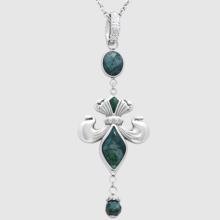 New Dawn - Green Marble with Adornments Necklace