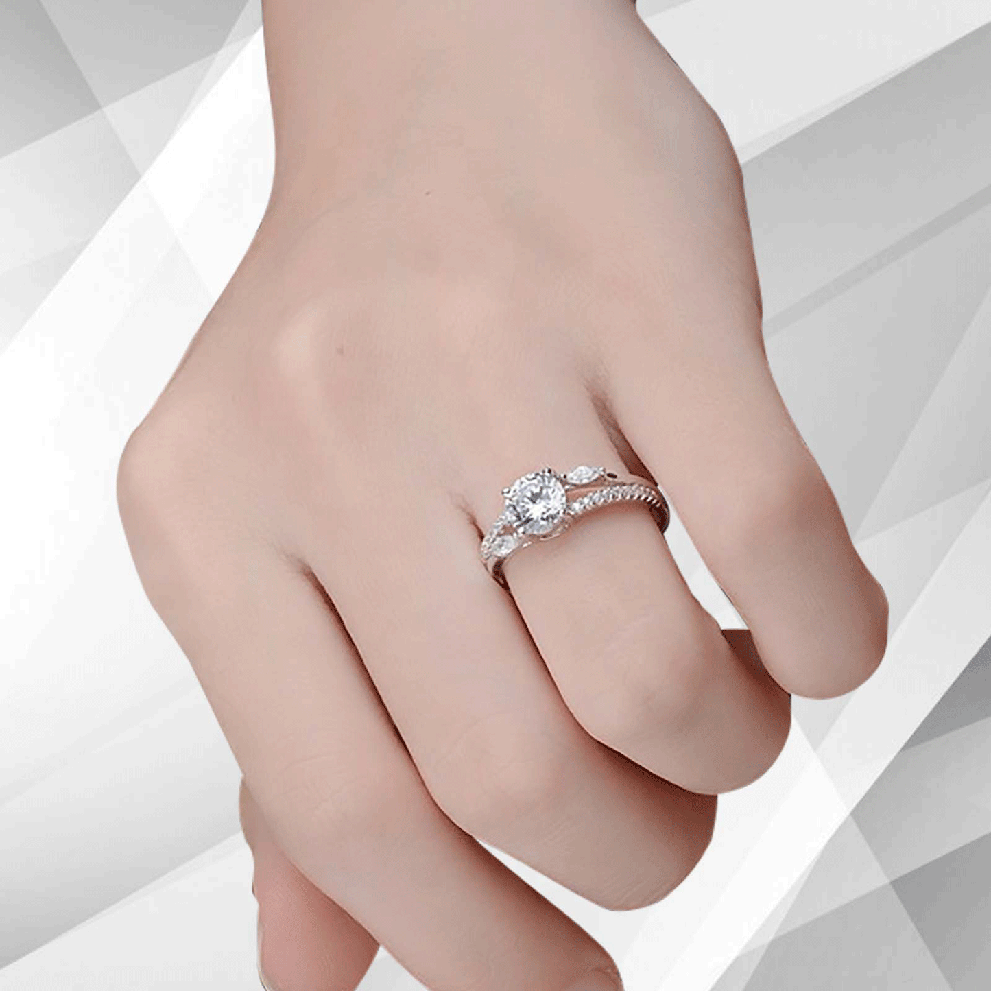 2.50Ct Round Cut Diamond Solitaire Bridal Engagement Ring 18Ct White