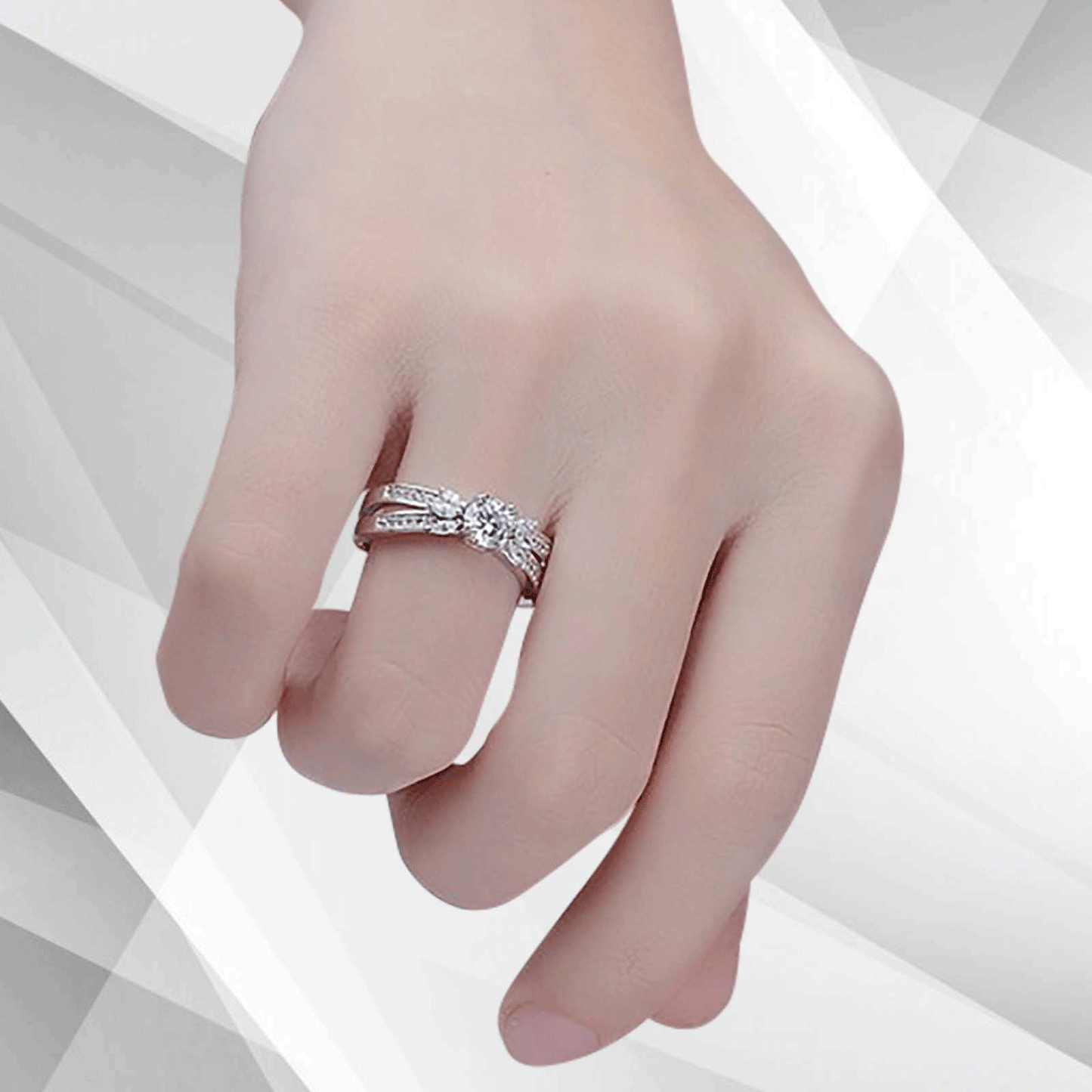 Diamond Solitaire Bridal Engagement Ring 18Ct White-2.00Ct Round-Cut