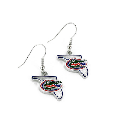 Florida Gators Earrings State Design