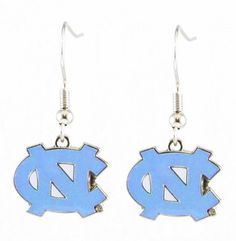 North Carolina Tar Heels Earrings State Design