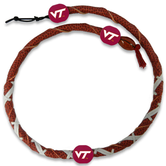 Virginia Tech Hokies Necklace Spiral Football