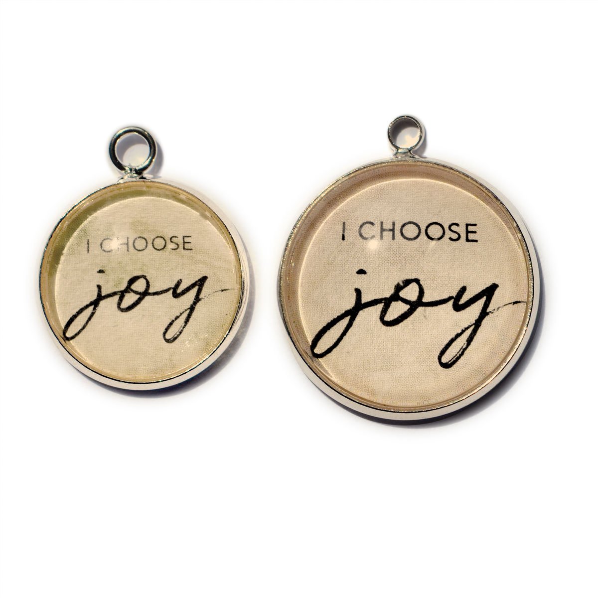 I Choose Joy – Glass Charm for Jewelry Making