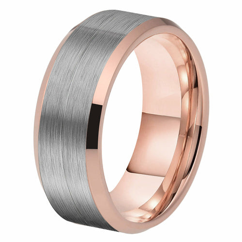 RICERCATO TUNGSTEN LIGHT PINK RING