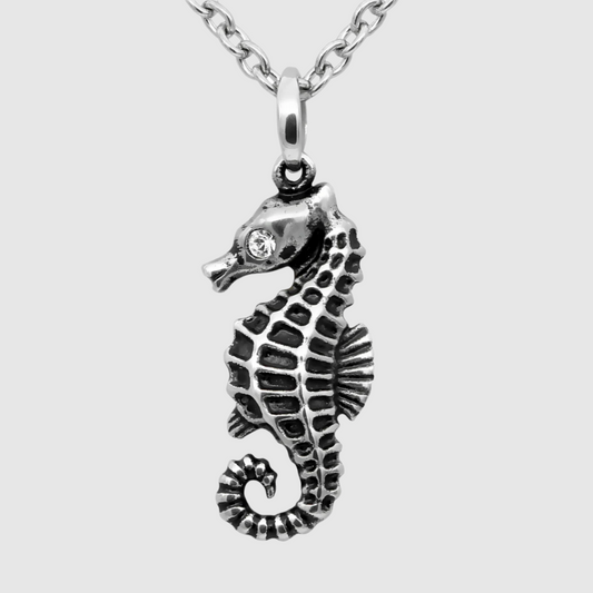 Serene Seahorse Petite Necklace