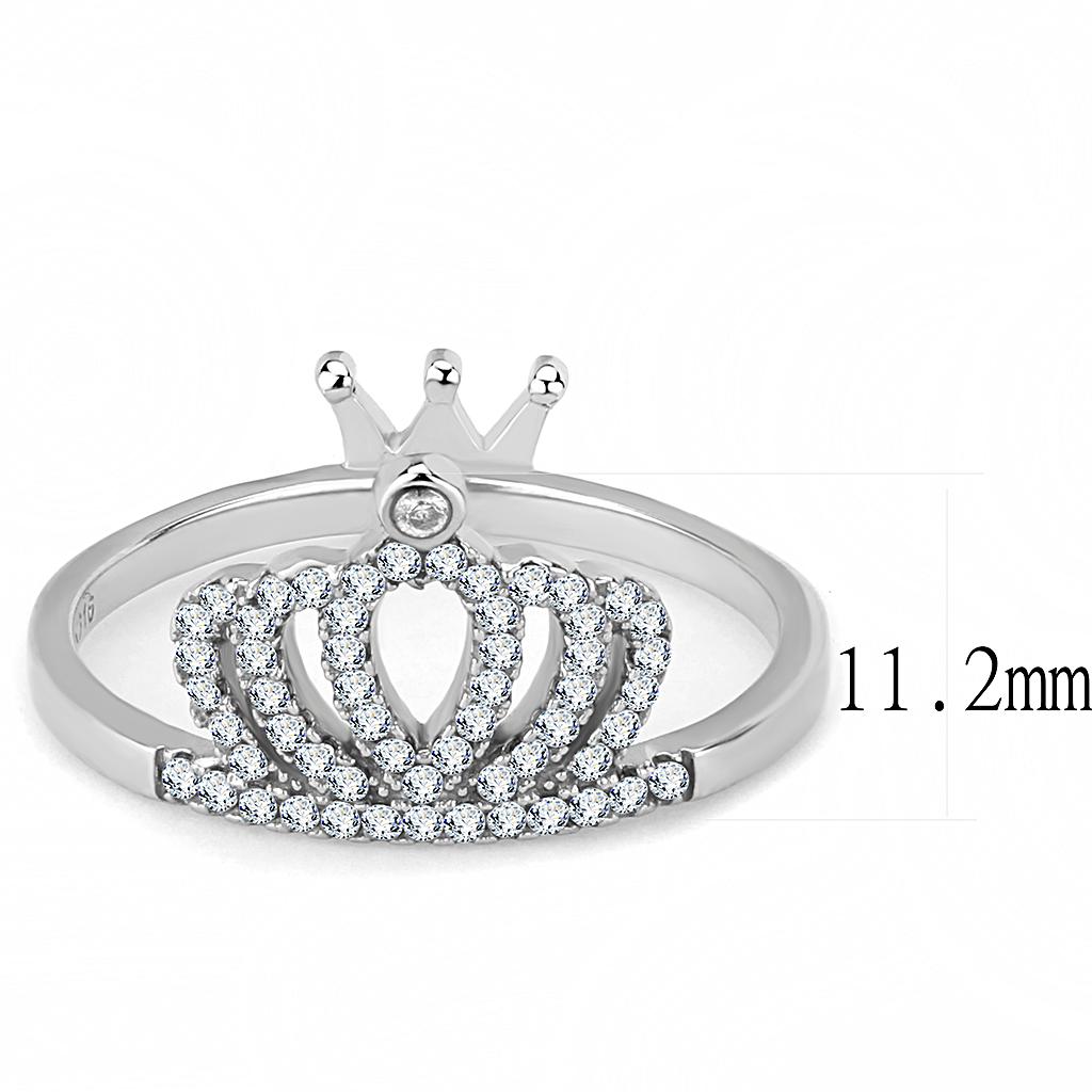 Women Stainless Steel Cubic Zirconia Rings DA040