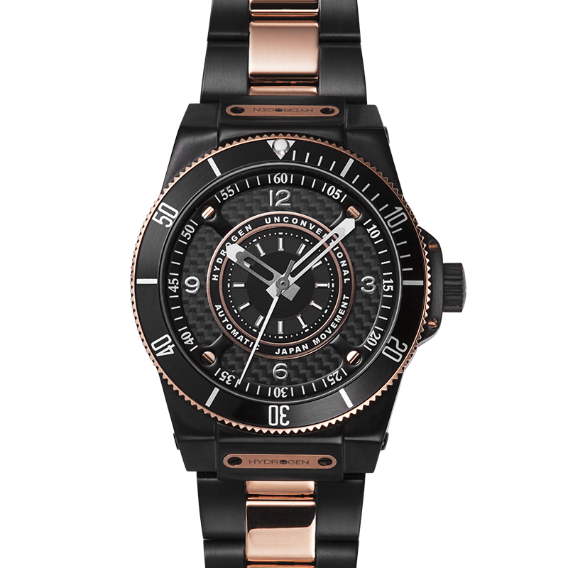 Sportivo Black Gold Bracelet Watch