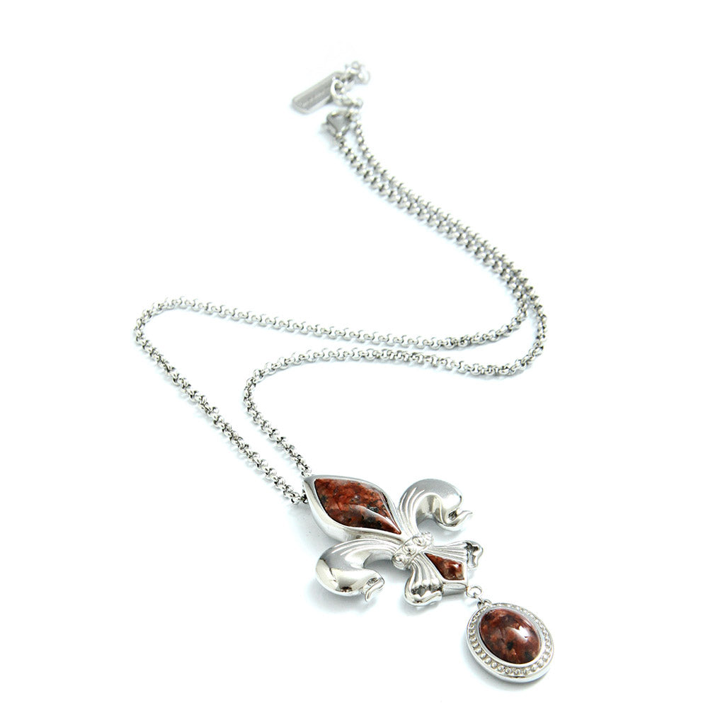 flower-of-light red necklace