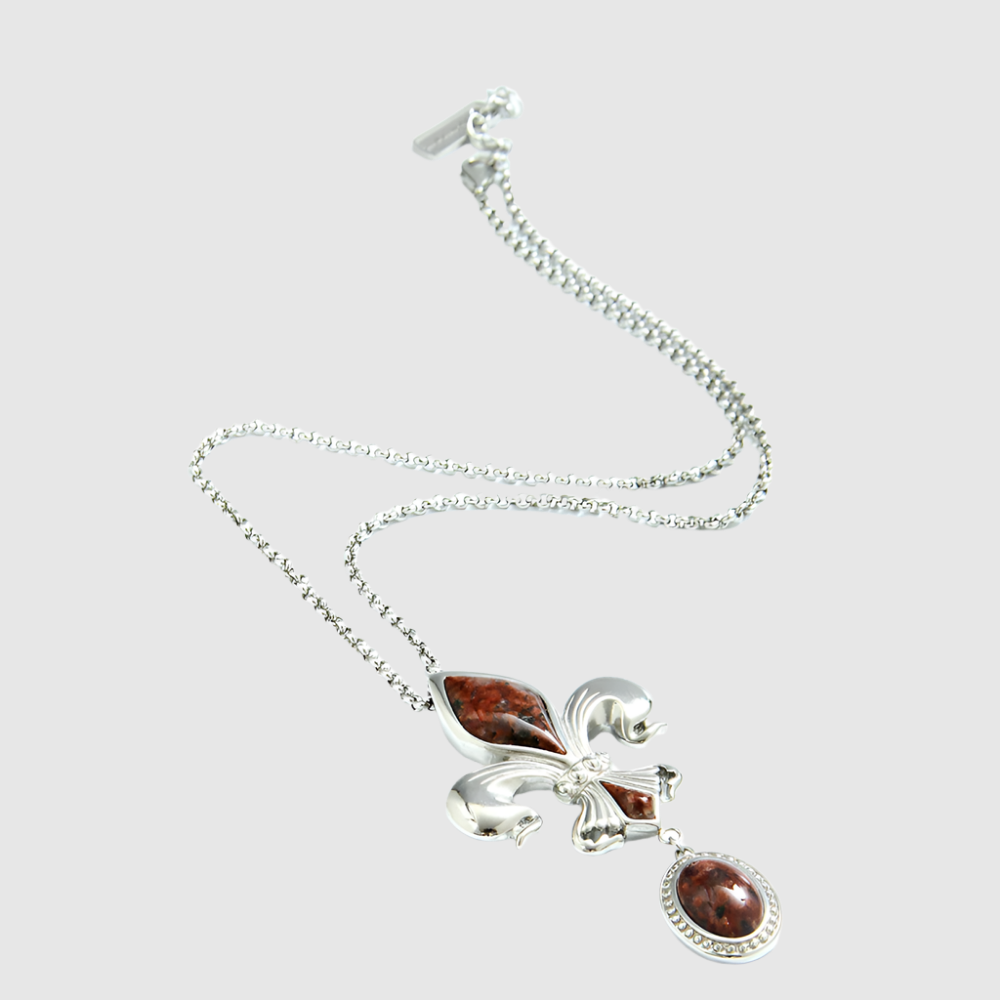 flower-of-light red necklace