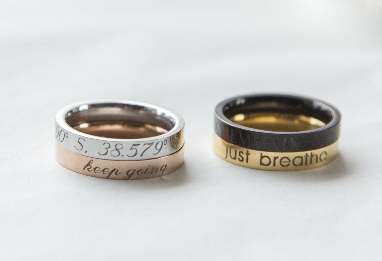 Stacking Ring Engraved Ring