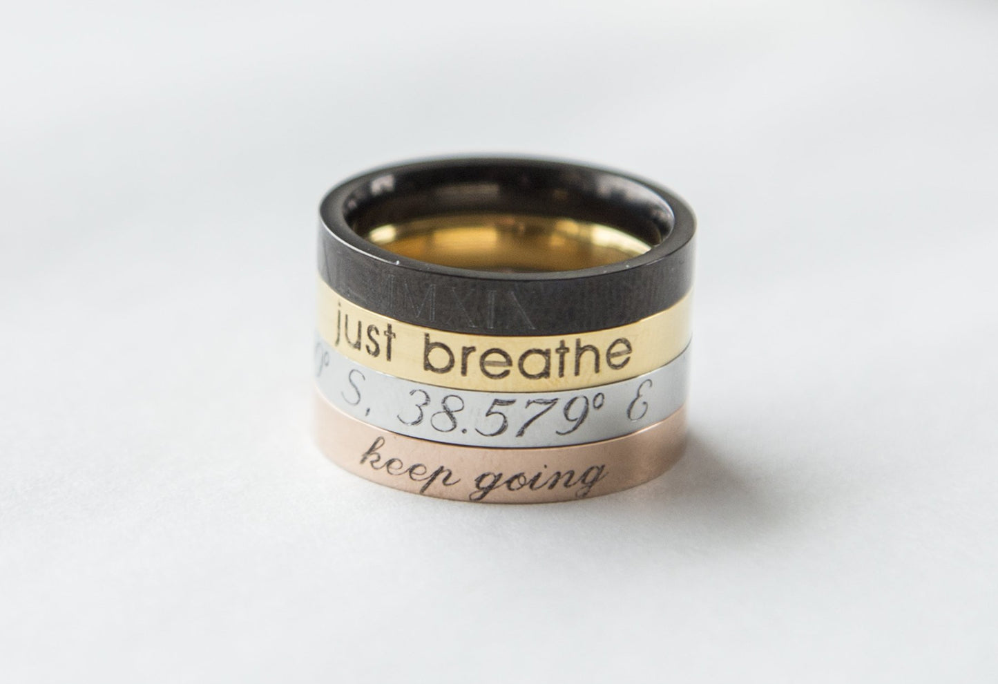 Stacking Ring Engraved Ring