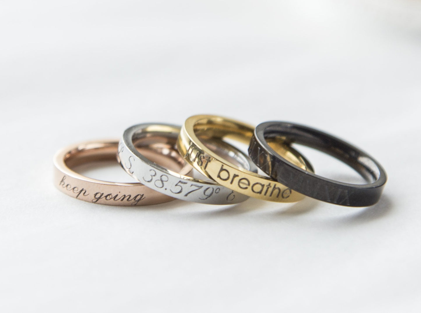 Stacking Ring Engraved Ring