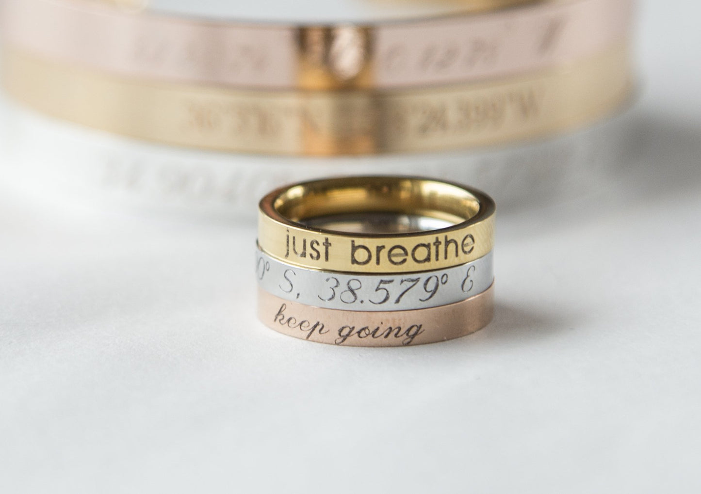 Stacking Ring Engraved Ring