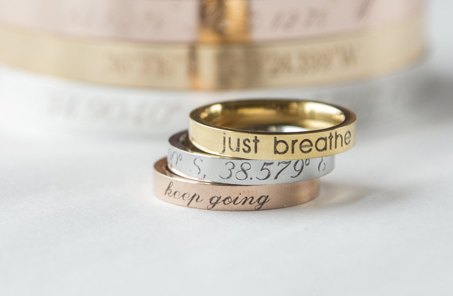 Stacking Ring Engraved Ring