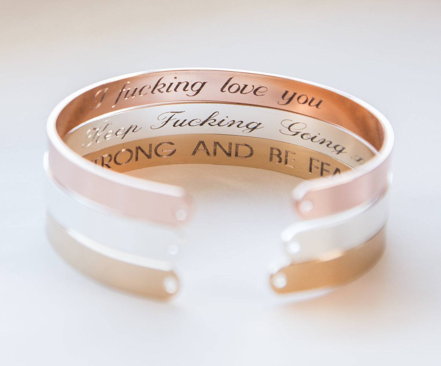 Secret Message Engraved Bracelet