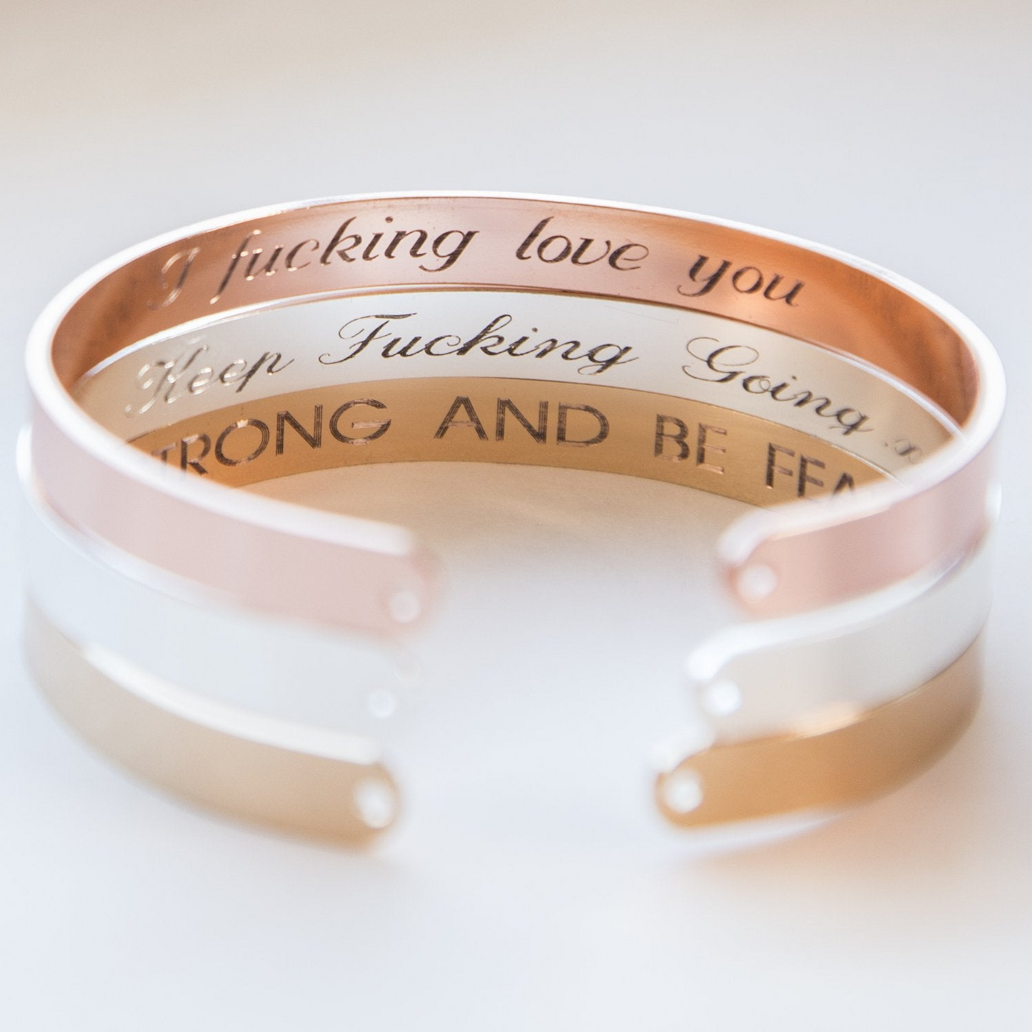 Secret Message Engraved Bracelet