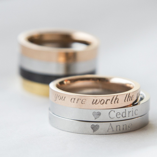 Couple Personalized Rings