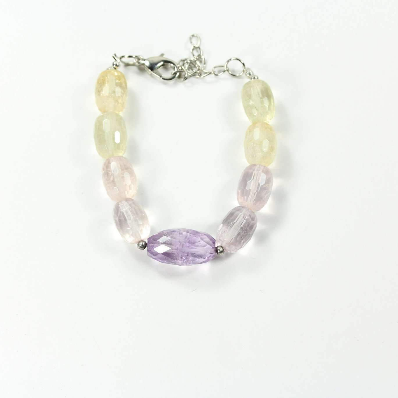 Pastel Sparkles Quartz Stone Bracelet