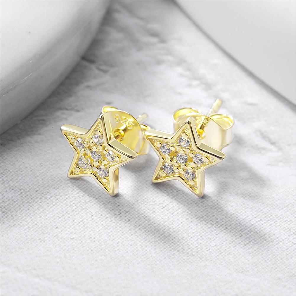 Star Shimmer Stud Earrings