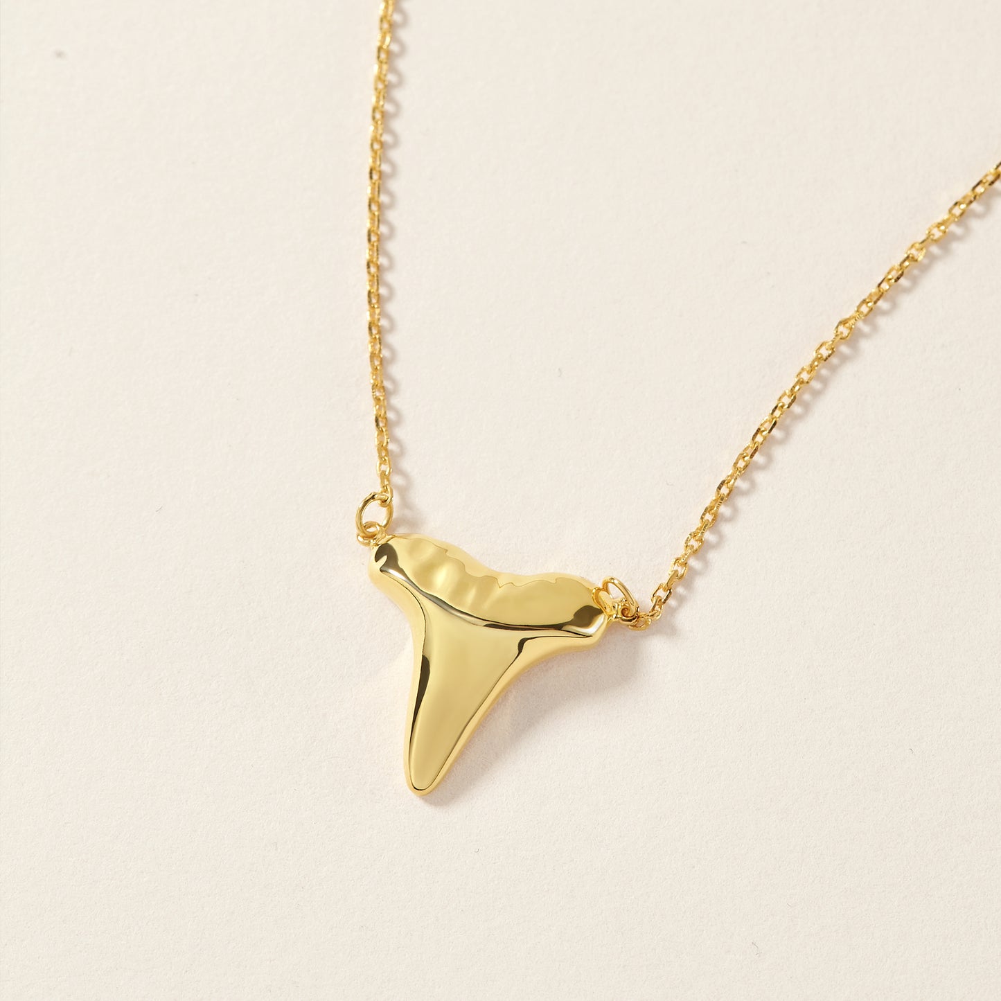 Gold Shark Tooth Necklace Layer Bolo Necklace