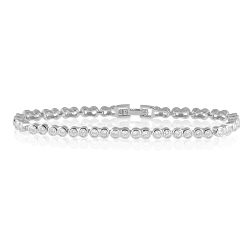 Bezel Tennis Bracelet