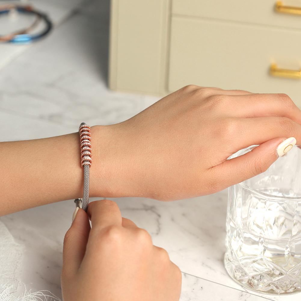 Shiny Parallel Cz Bangle Bracelets