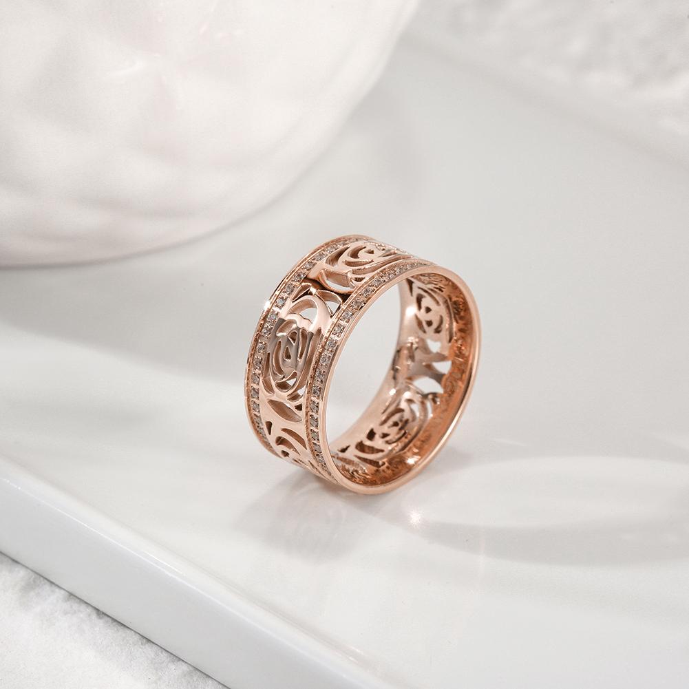 PAVÉ CZ FLOWER RING