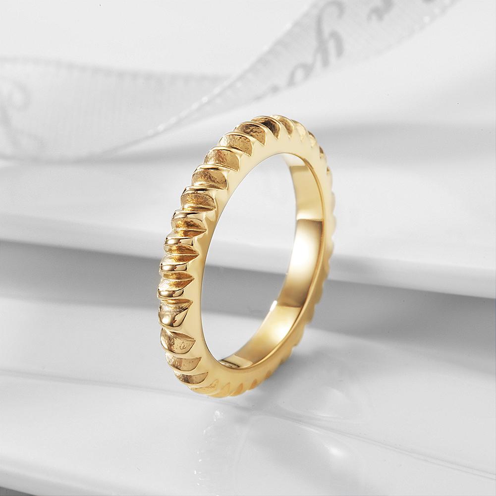 Ribbed Stackable Ring