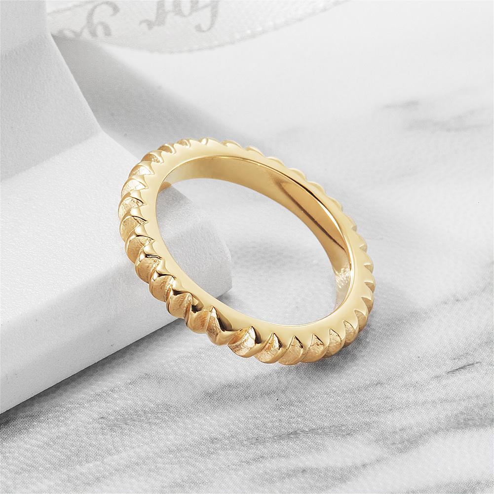 Ribbed Stackable Ring