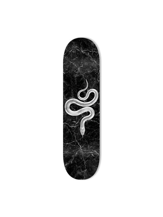 Marble Snake Black Skateboard