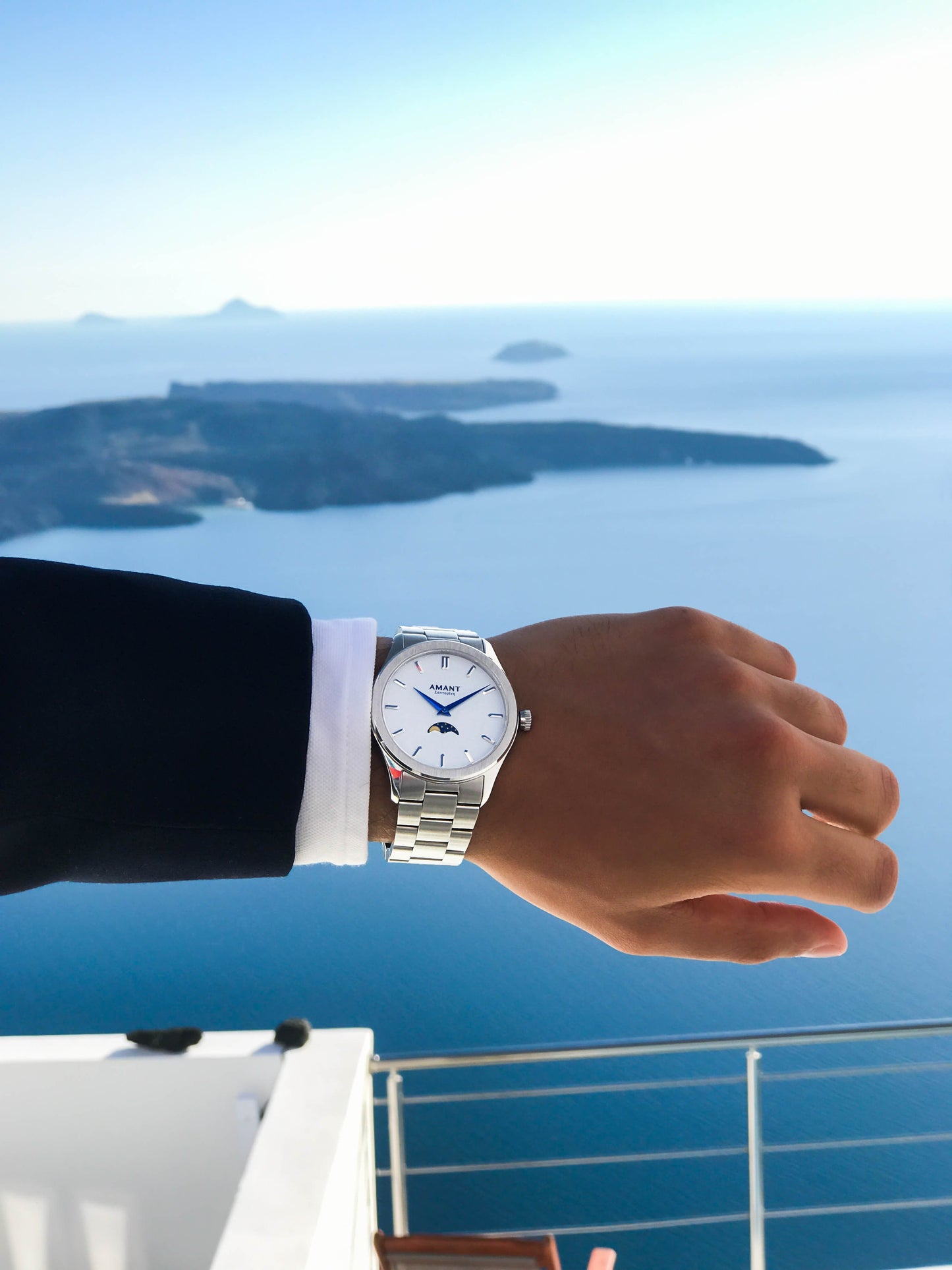 Santorini Moon phase Watch