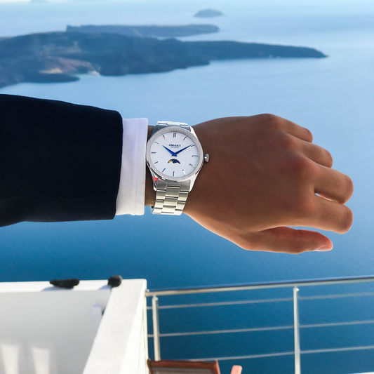 Santorini Moon phase Watch