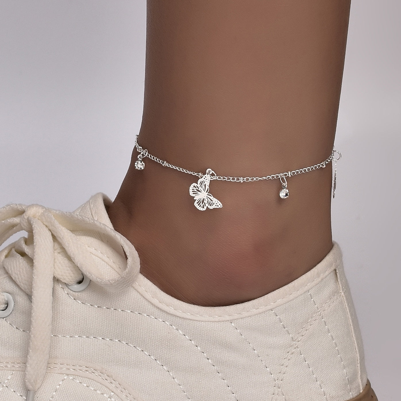 Boho Star Charm Anklet For Women Silver/Gold