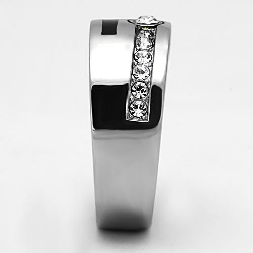 Men Stainless Steel Synthetic Crystal Rings 1067