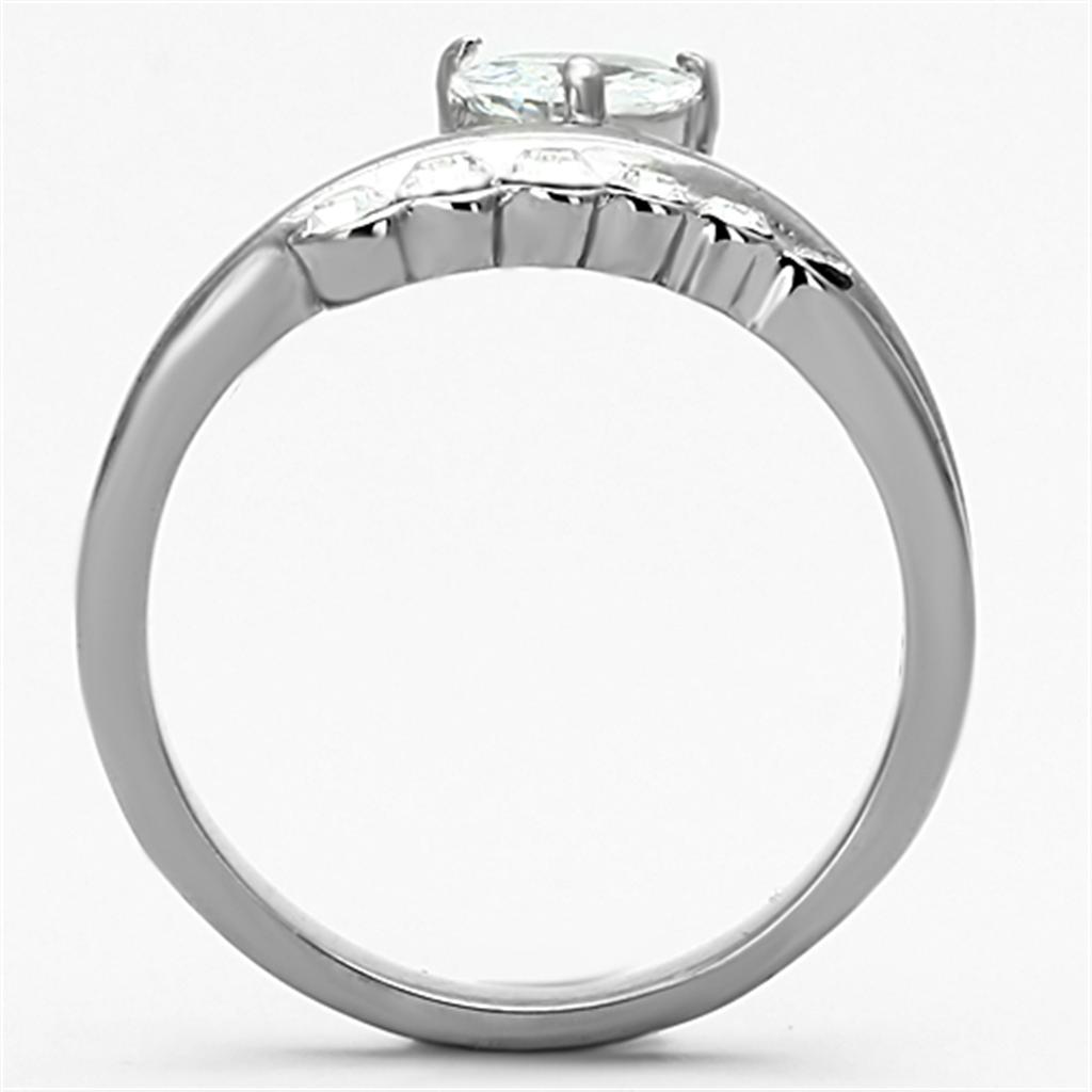 TK1080 - High polished (no plating) Ring with AAA